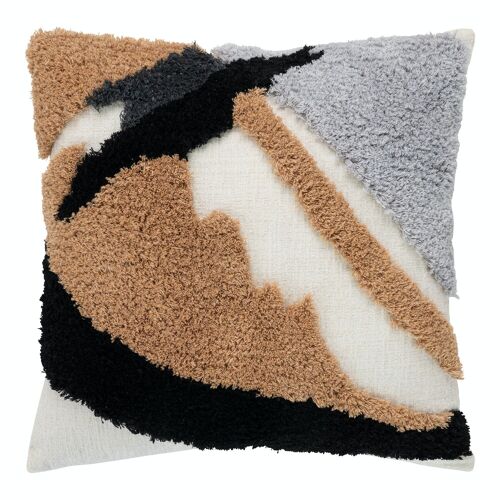 Sagres Cushion - Cushion in brown, black and white