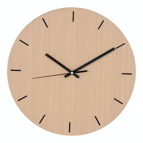 Asti Wall Clock - Wall clock wood structure