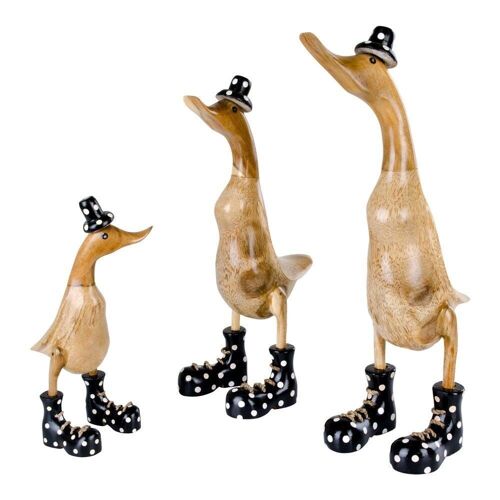 Vigo Bamboo Duck - Duck in black and natural bamboo