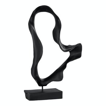 Donato Sculpture - Sculpture en teck noir 3