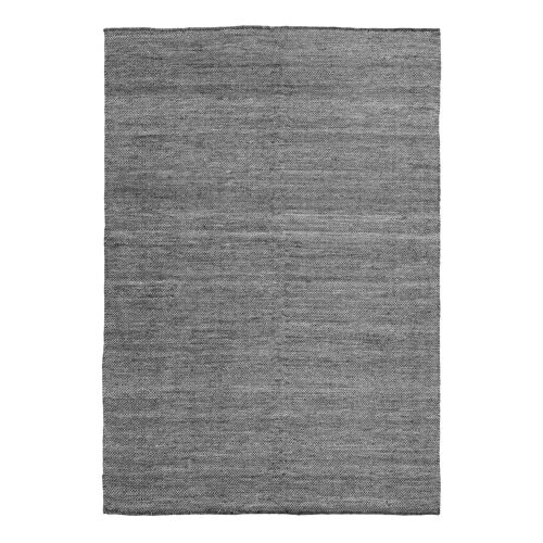 Utah Rug - Handwoven rug in graphite grey flat weave