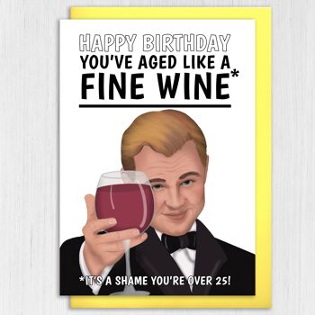 Carte meme Leonardo DiCaprio: Vous avez vieilli comme un bon vin 3