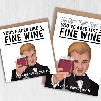 Carte meme Leonardo DiCaprio: Vous avez vieilli comme un bon vin 1