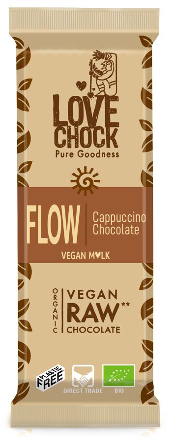 Chocolat L♥it Végan Bio et Cru FLOW Cappuccino 59% - 35 g 2