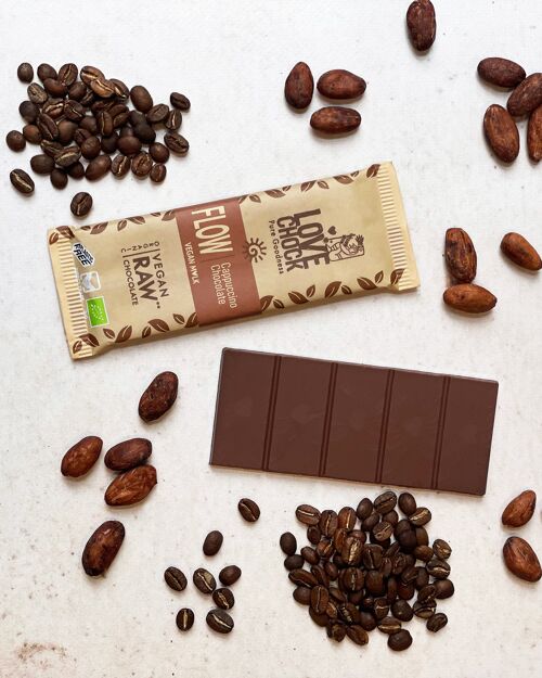 Chocolat L♥it Végan Bio et Cru FLOW Cappuccino 59% - 35 g