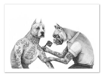 Art-Poster - The tattooist - Mike Koubou 1