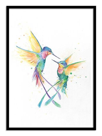 Art-Poster - Happy Humminbirds - Marc Allante 3