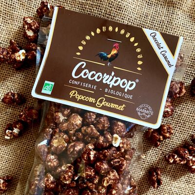 Caramel chocolate popcorn