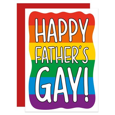 Happy Fathers Gay Pun A6 Card