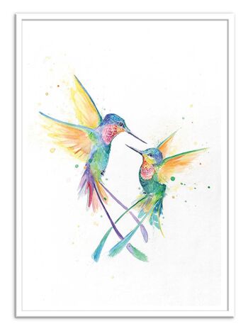 Art-Poster - Happy Humminbirds - Marc Allante-A3 2