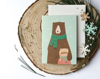 Carte de Voeux Noël - Ours