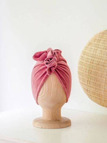 Turban Velours Vieux Rose No.1 2