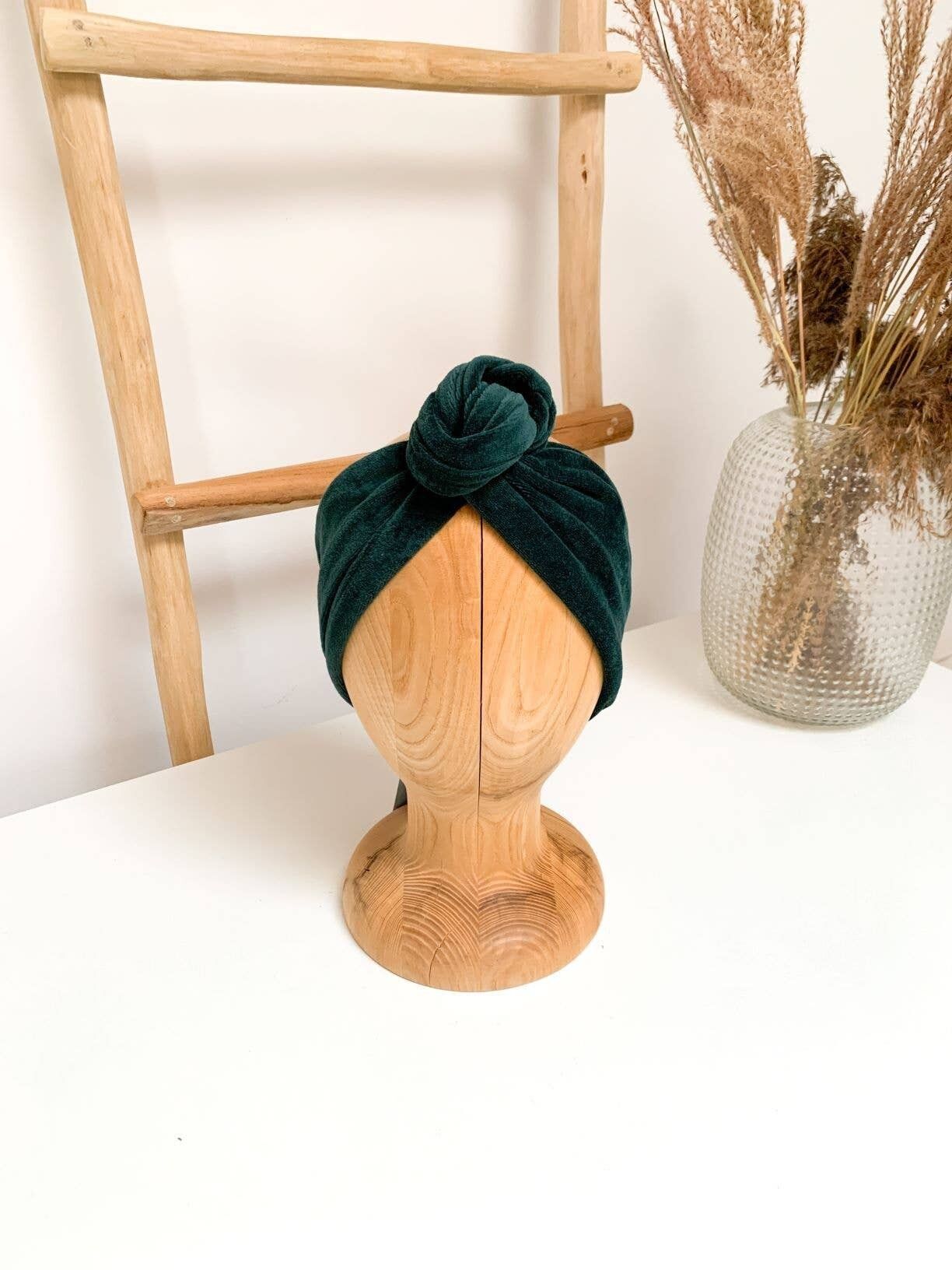 Velvet Bottle Green Twistband