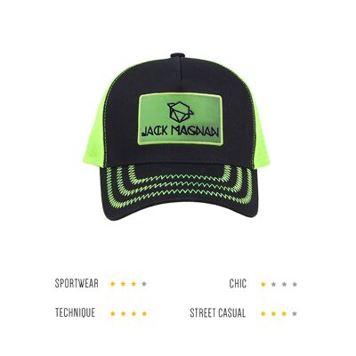 Casquette trucker celsius green fluo