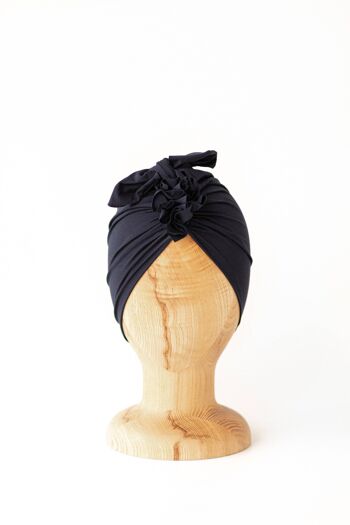 Turban Bambou Bleu Marine Clair N°1 Adulte