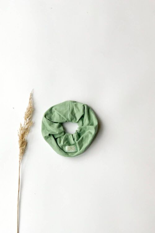 Organic Vintage Mint Maxi Scrunchie