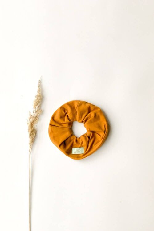 Organic True Ochre Maxi Scrunchie