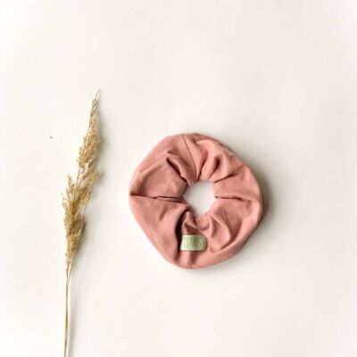 Maxi Scrunchie rosa malva orgánico