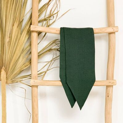 Linen Pine Green Head & Body Wrap