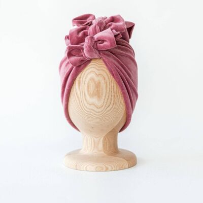 Velvet Dusty Pink Turban No.3 Adult