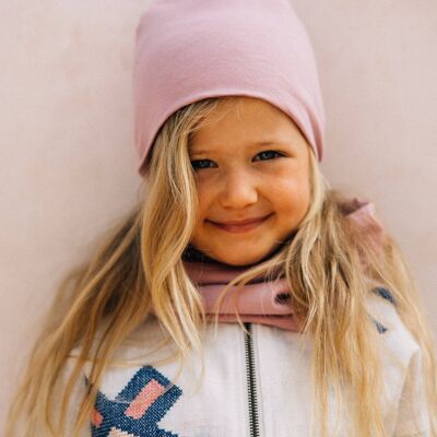Bonnet Bio Rose Mauve Adulte