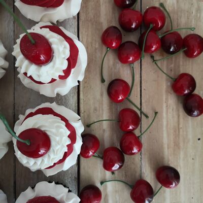 Medium Cherry Soap Cupcake