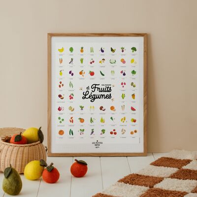 Poster “My first fruits and vegetables”