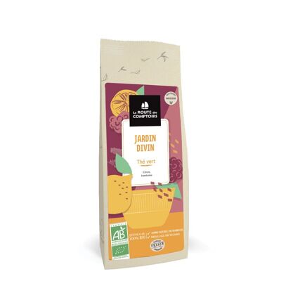 Thé vert JARDIN DIVIN P'tites Douceurs - Citron, framboise - Sachet 100g