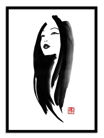 Art-Poster - Woman portrait - Pechane Sumie 3