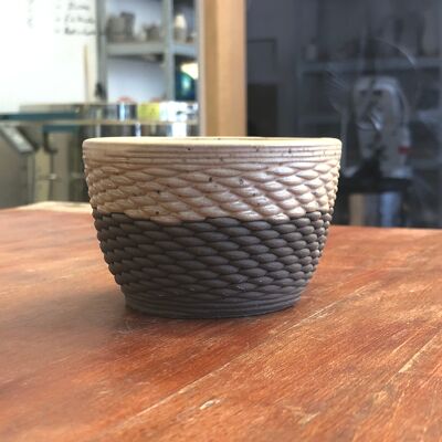 Cup Basket M (anthracite, vanille)