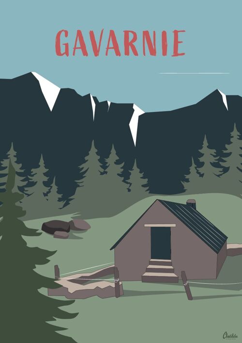 AFFICHE A3 - GAVARNIE - PYRENEES