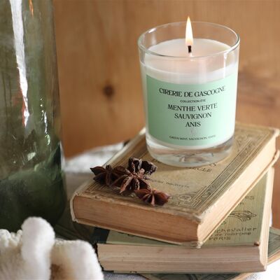 Spearmint scented candle Sauvignon Anis