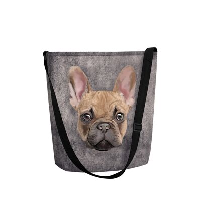 Borsa A Tracolla Tytus In Feltro Grigio Della Linea Funky Bertoni