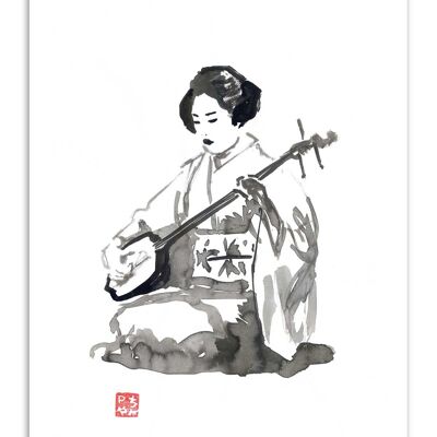 Kunstplakat - Geisha Version 2 - Pechane Sumie