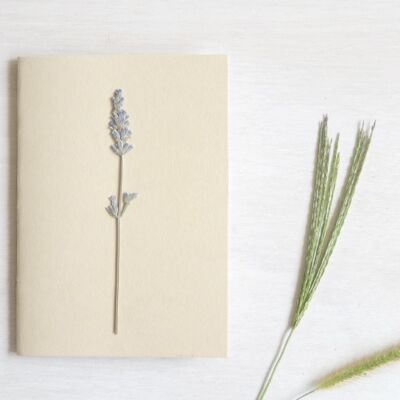 A6 herbarium notebook • Lavender (flower)