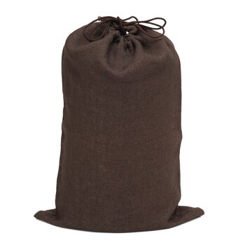 Sac Jute 45x65cm Marron Chocolat 1