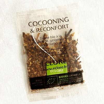 Organic herbal tea with Cocooning & Comfort spices - 40 compostable wrapped sachets