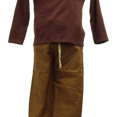 Pyjama aus Bio-Baumwolle, Sydney Mauve, Fair-Trade-Produkt