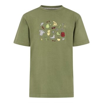 T-shirt Feuille en coton biologique Produit équitable 1