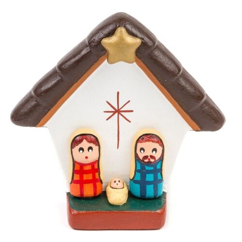 NATIVITY SCENE CHRISTMAS WHITE SCENE