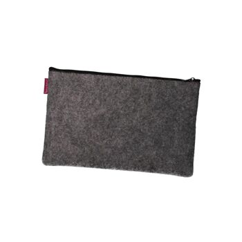 Pochette Pocahontas En Feutre Gris Pocket Line Bertoni 2