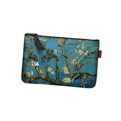 Mandel-Pochette aus grauem Filz Pocket Line Bertoni