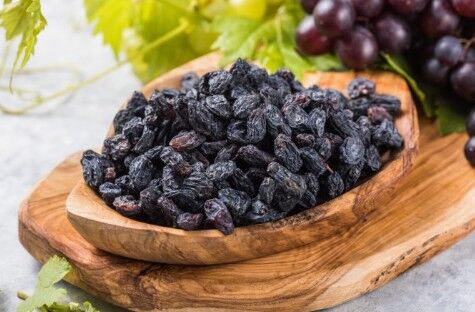 Uvetta di moscato nero biologica e del commercio equo e solidale dall'Uzbekistan senza solfiti - 120 g - HECOSFAIR