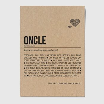 Carte postale définition Oncle 1