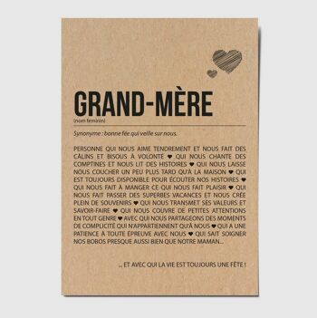 Carte postale définition Grand-Mère 1