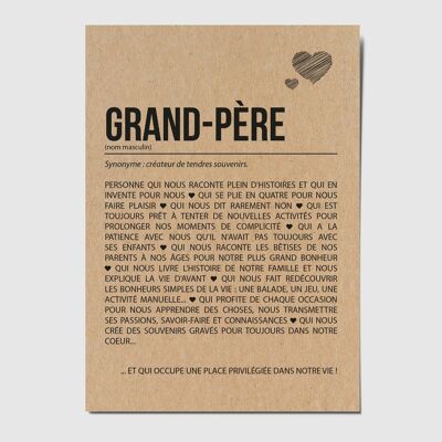 Carte postale définition Grand-Père