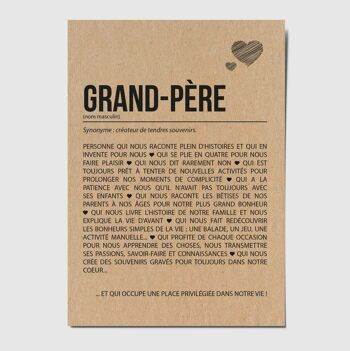 Carte postale définition Grand-Père 1