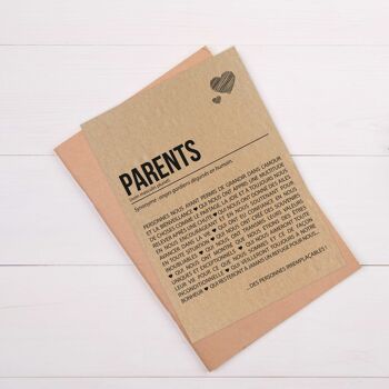 Carte postale définition Parents 2