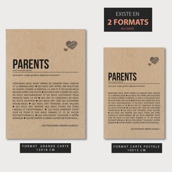 Carte postale définition Parents 4