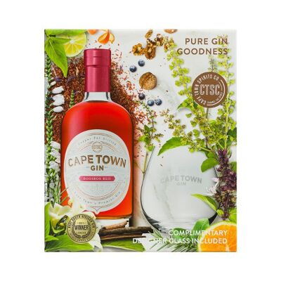 Cape Town Rooibos Red Gin - gift box including gin glass